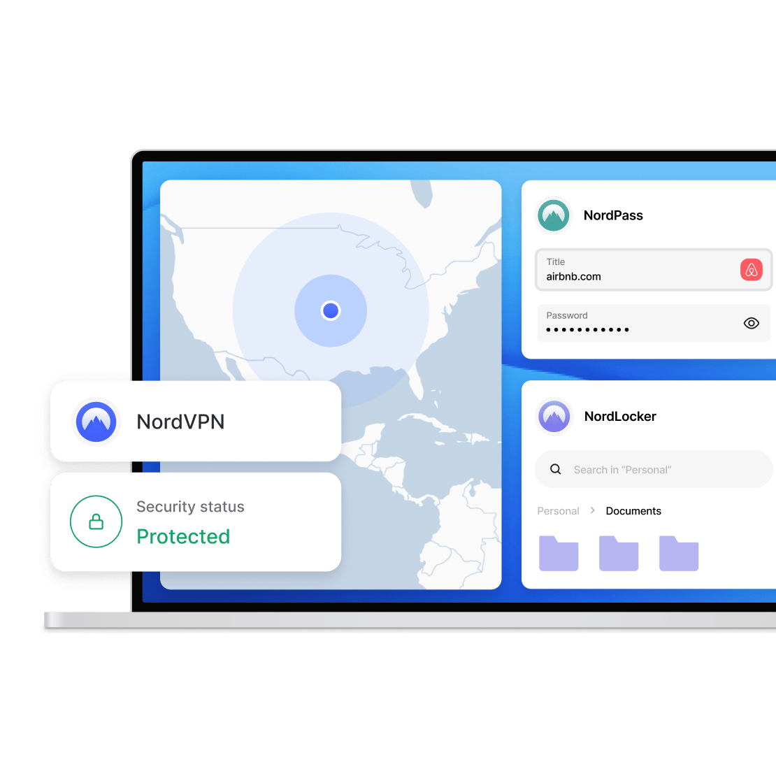 Digital device protection with Nord Security products: NordVPN, NordPass, NordLocker.