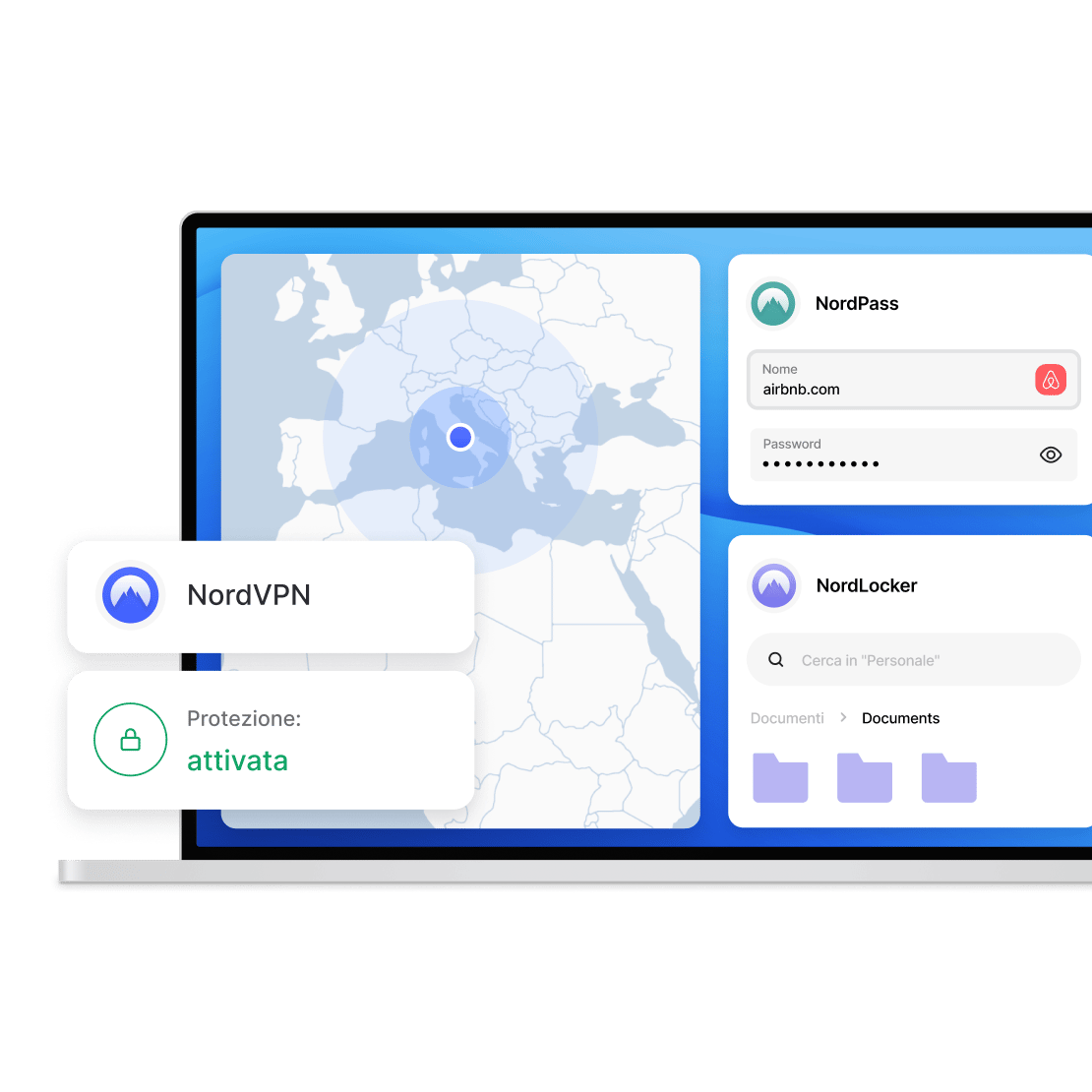 Protezione dei dispositivi digitali con i prodotti Nord Security: NordVPN, NordPass e NordLocker