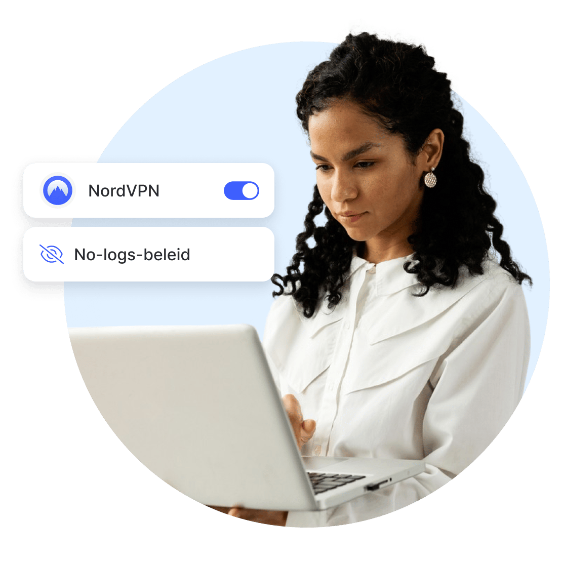 Surf privé op het internet met het no-logs-beleid van NordVPN